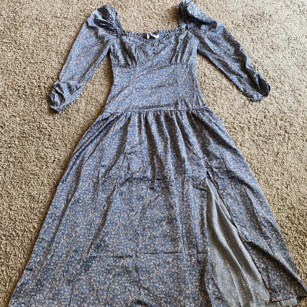 ASTR the label midi style corset longsleeve dress
